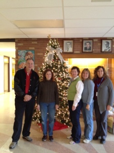 A big thanks to the parent volunteers who supervised our students during our staff holiday luncheon.
